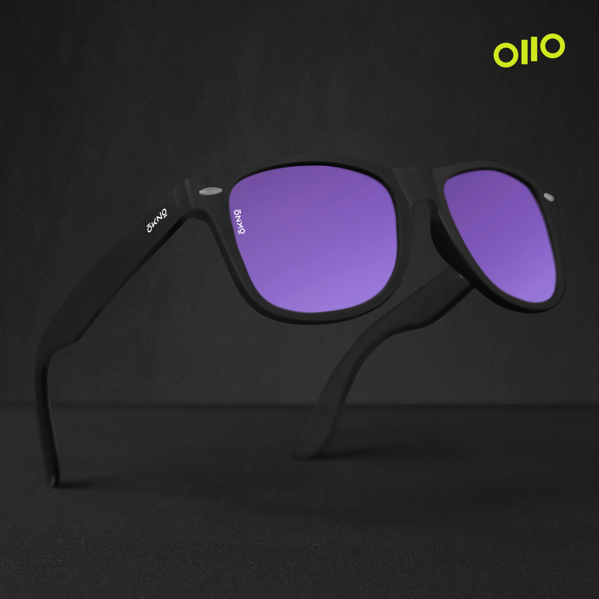 Ray Ban Wayfarer Sunglasses Purple Mirror Lens Sunglasses