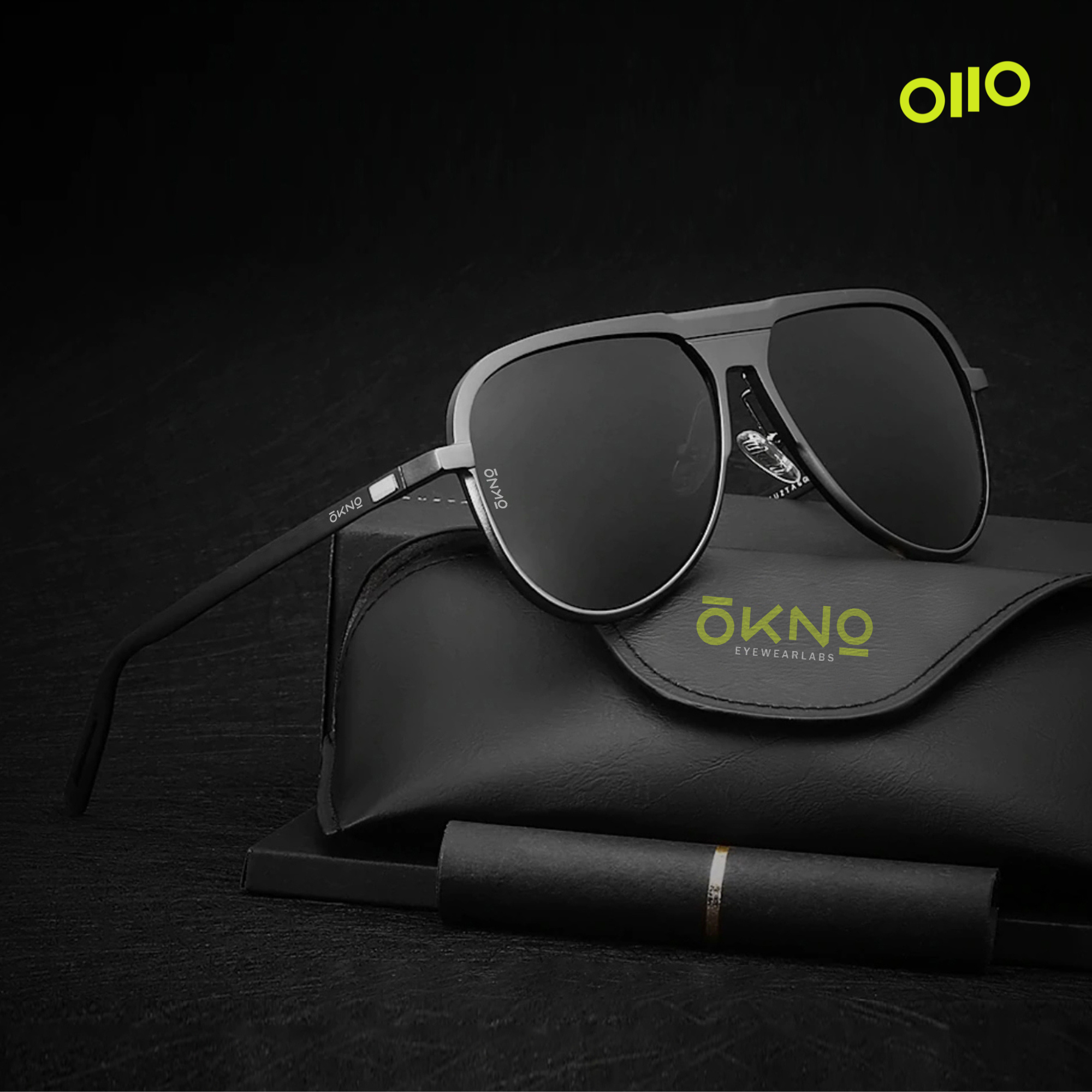 Buy Guztag Gun Grey Full Frame Pilot Large Size Eyewearlabs Sunglasses