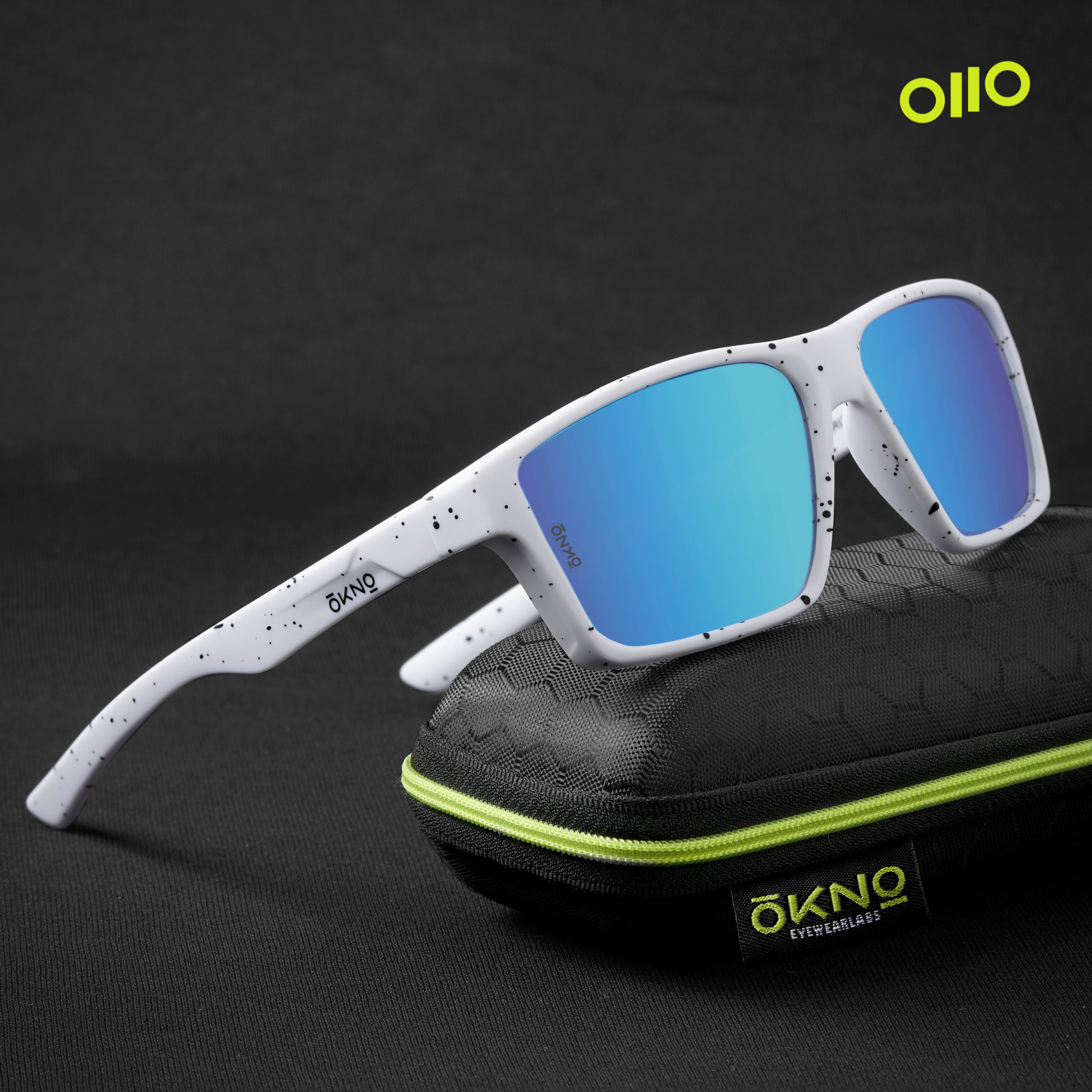 NORG Frost Blue Mirror Prescription Lens Trendy Reflective Eyewear