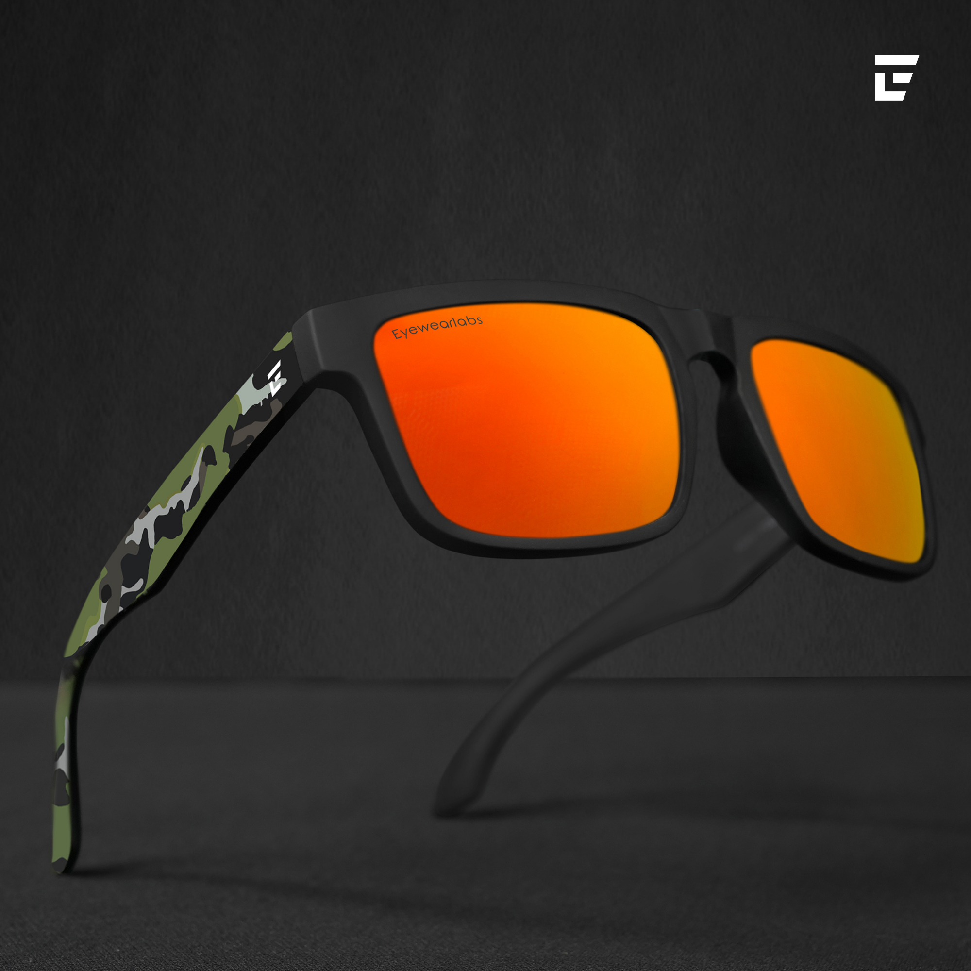 Buy Camouflage Orange Sunglasses for Men Online at Eyewearlabs