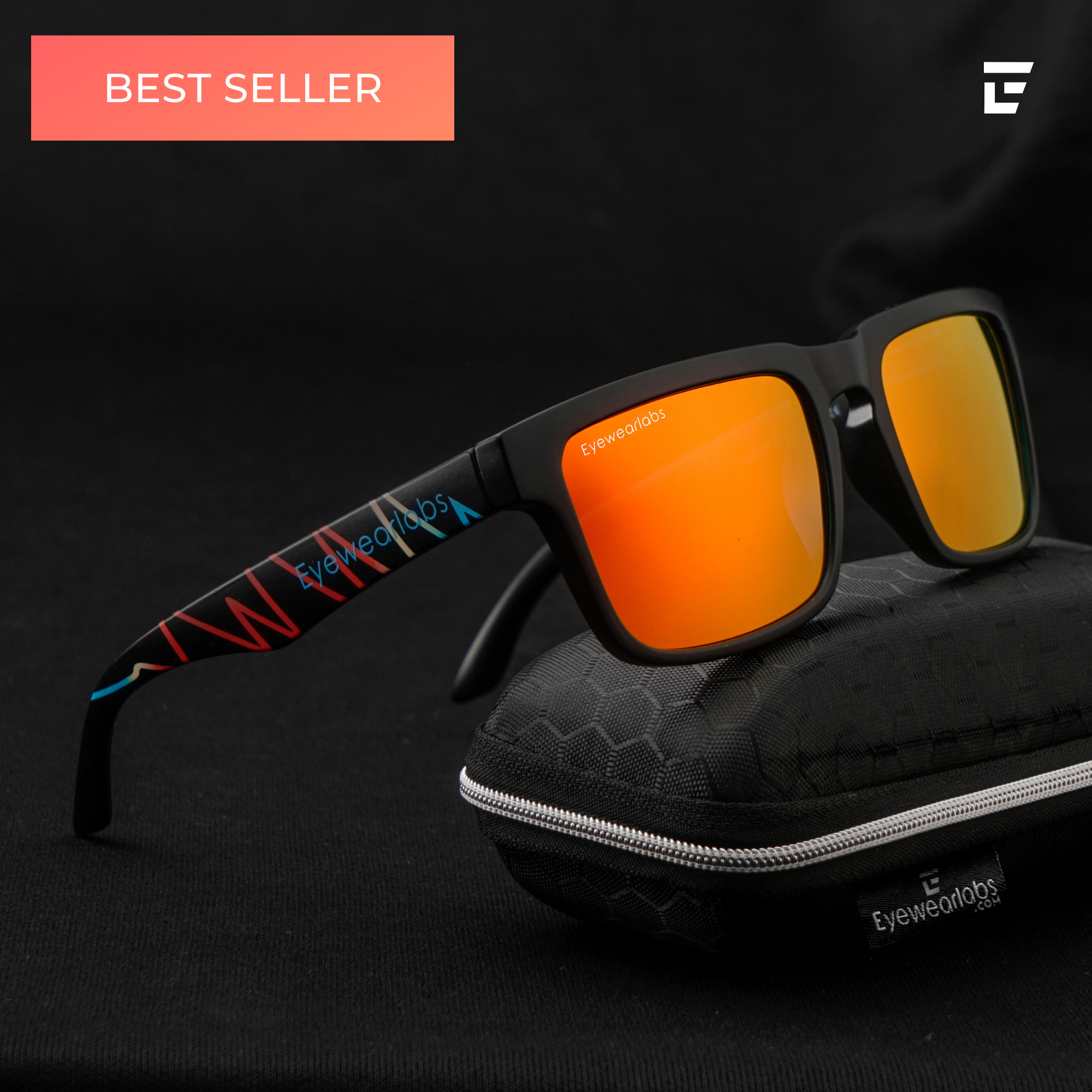 Buy Martian Orange Sunglasses for Men Online Eyewearlabs
