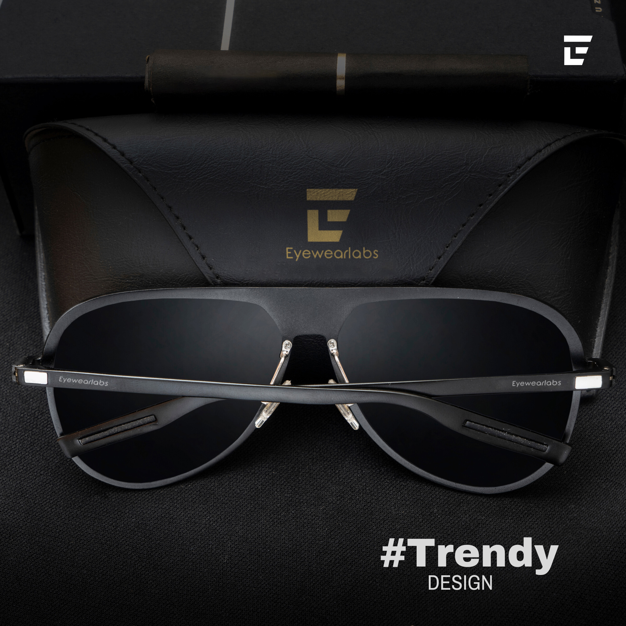 Guztag Black Men Sunglasses - Eyewearlabs