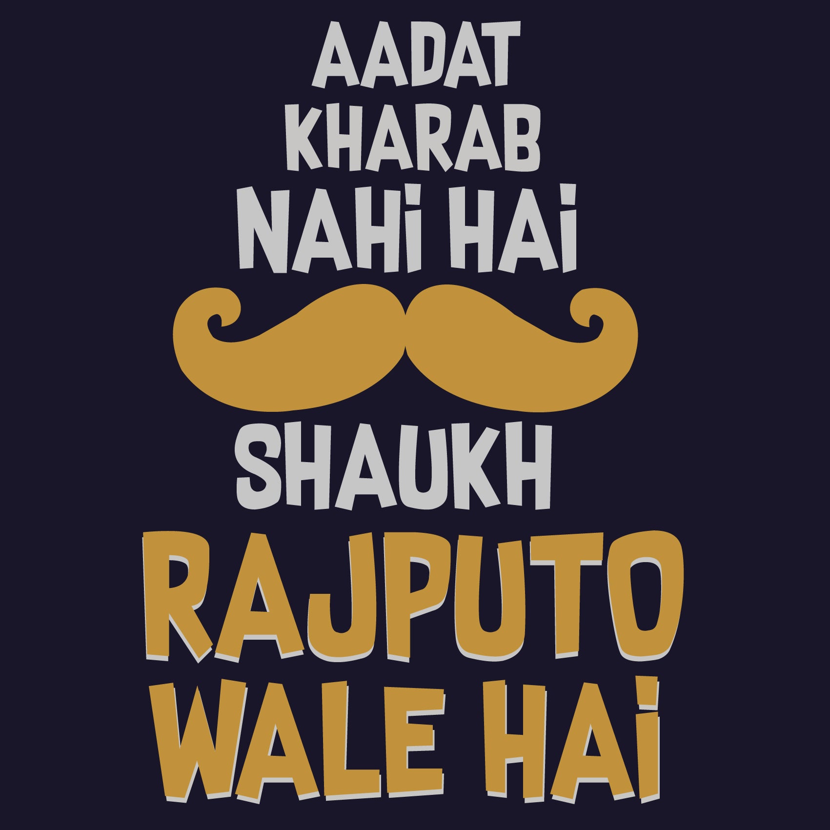 Shauk Rajputo Wale Reactr Tshirts For Men - Eyewearlabs