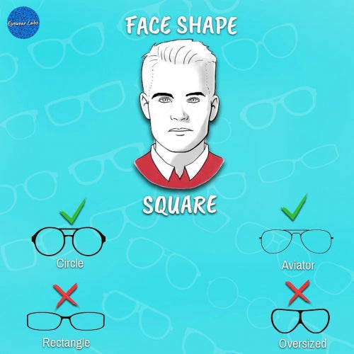 How To Choose Eyeglasses For Square Face Shapes - Eyewearlabs.com