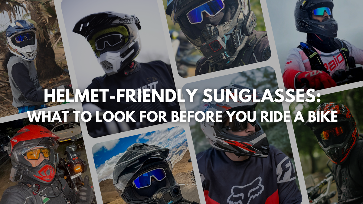 Helmet-Friendly Sunglasses: What to Look For Before You Ride a Bike