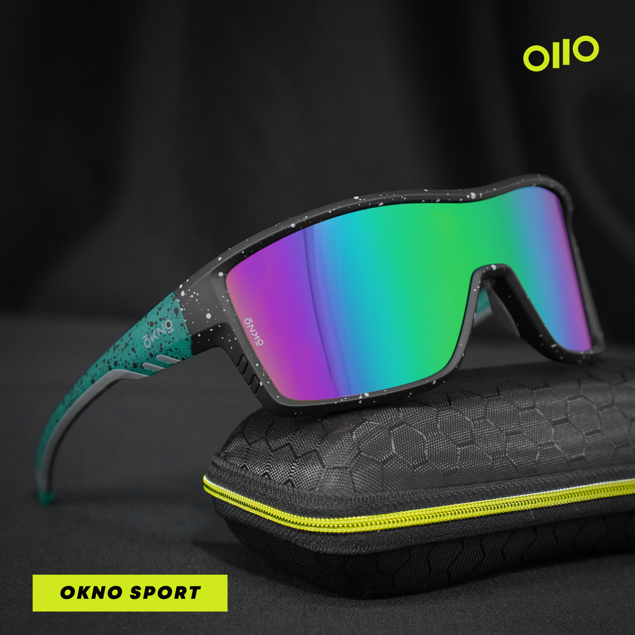 OKNO Kingpin Green Sport Sunglasses Elevate Your Sports Experience