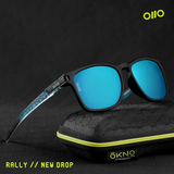 Rally | Swirl Blue Mirror Prescription Lens