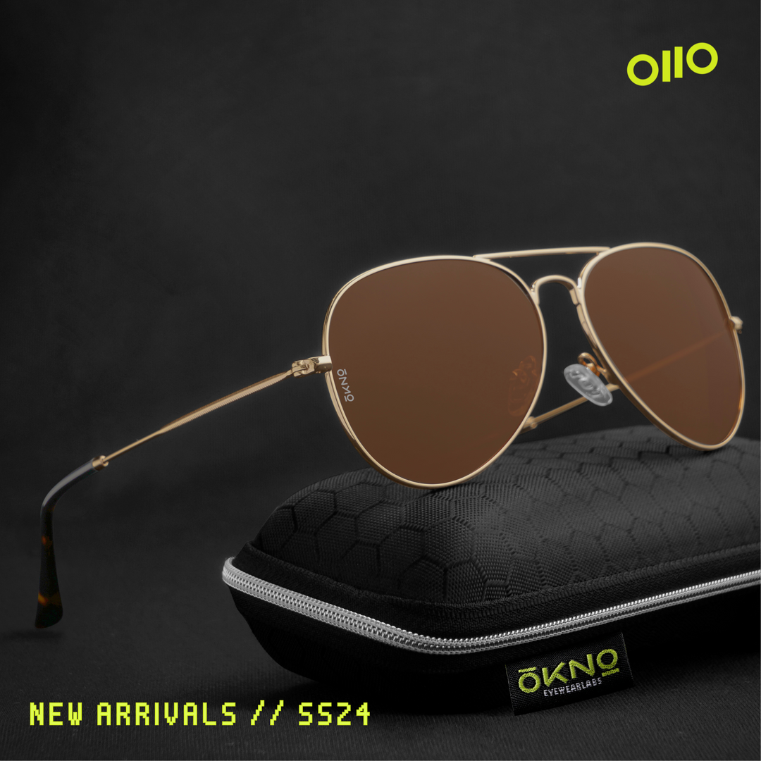 Discover Jin Auburn Metallic Sunglasses OKNO By Eyewearlabs India