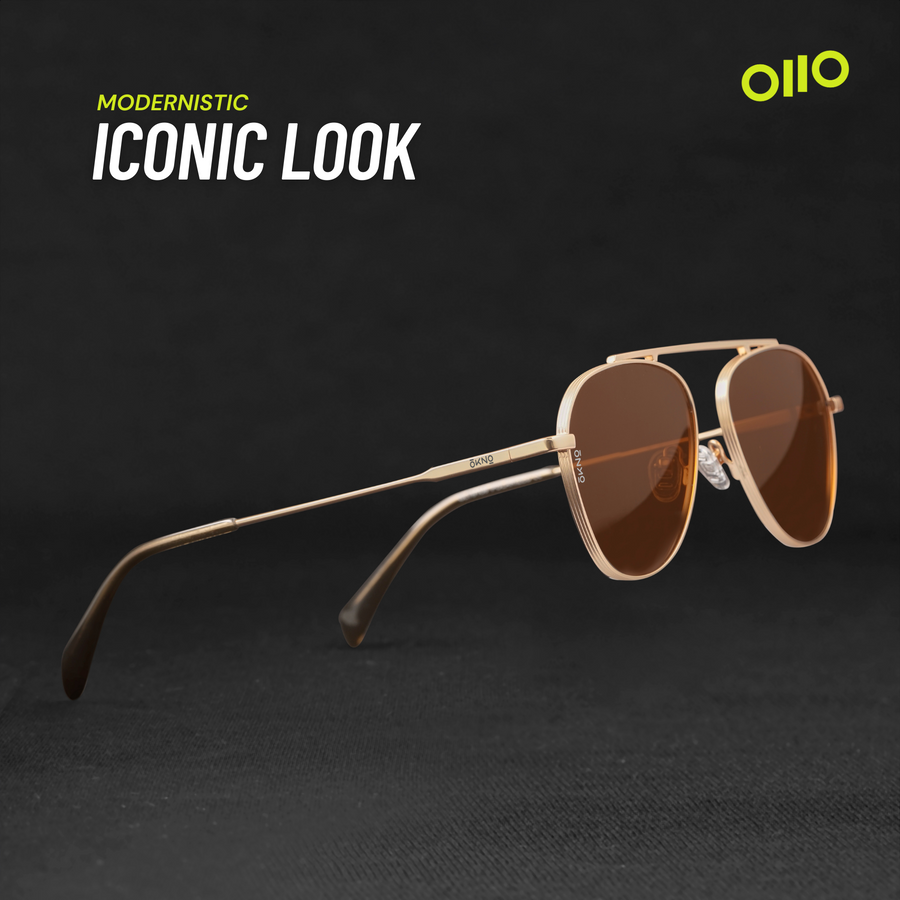 Explore Luca Auburn Metallic Sunglasses Collection OKNO By
