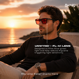 Barton Matte Black | FL-41 Migraine Relief Glasses