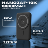 NanoZap 10K Wireless & Wired Power Bank