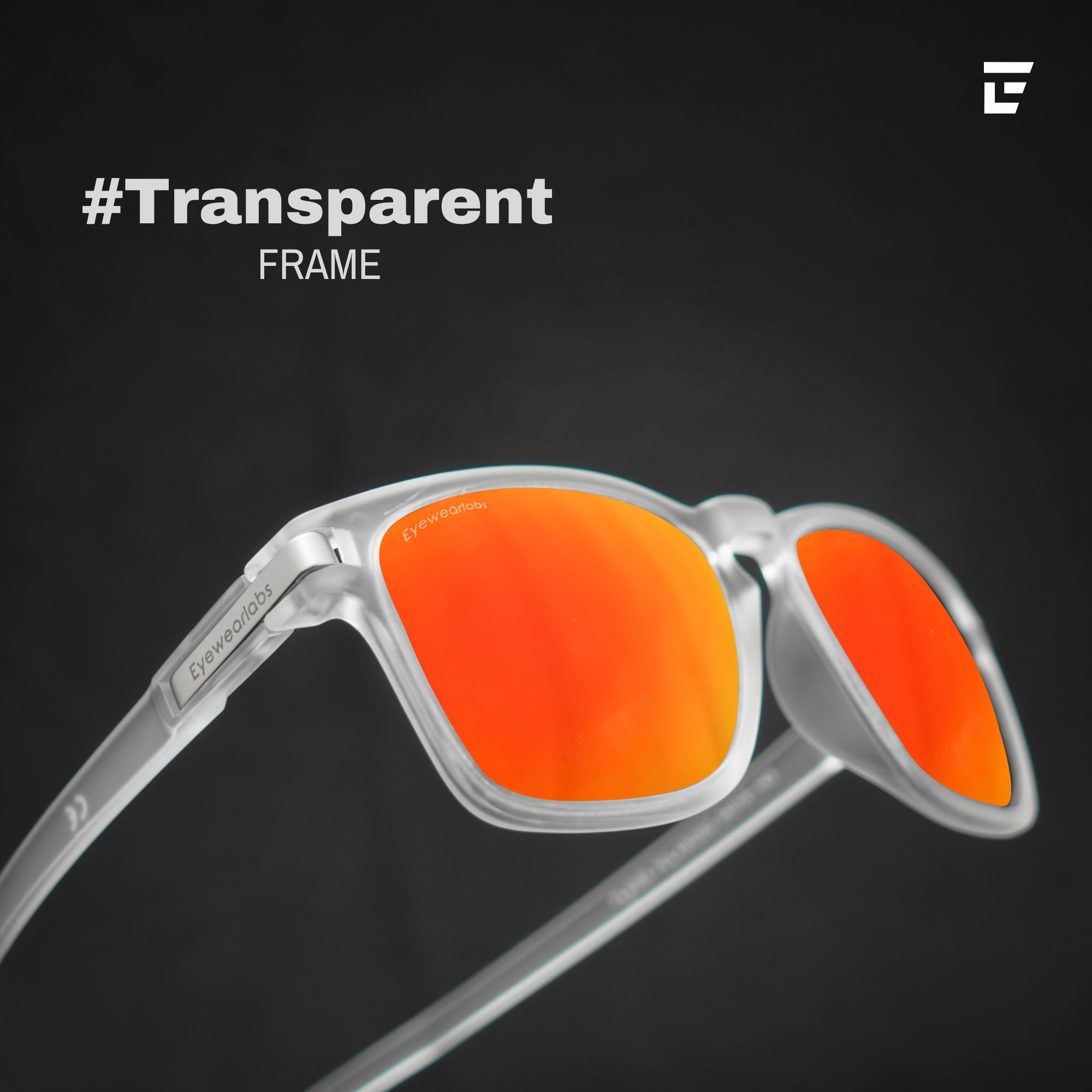 Buy Classic Crystal Orange Sunglasses for Men Online at Eyewearlabs