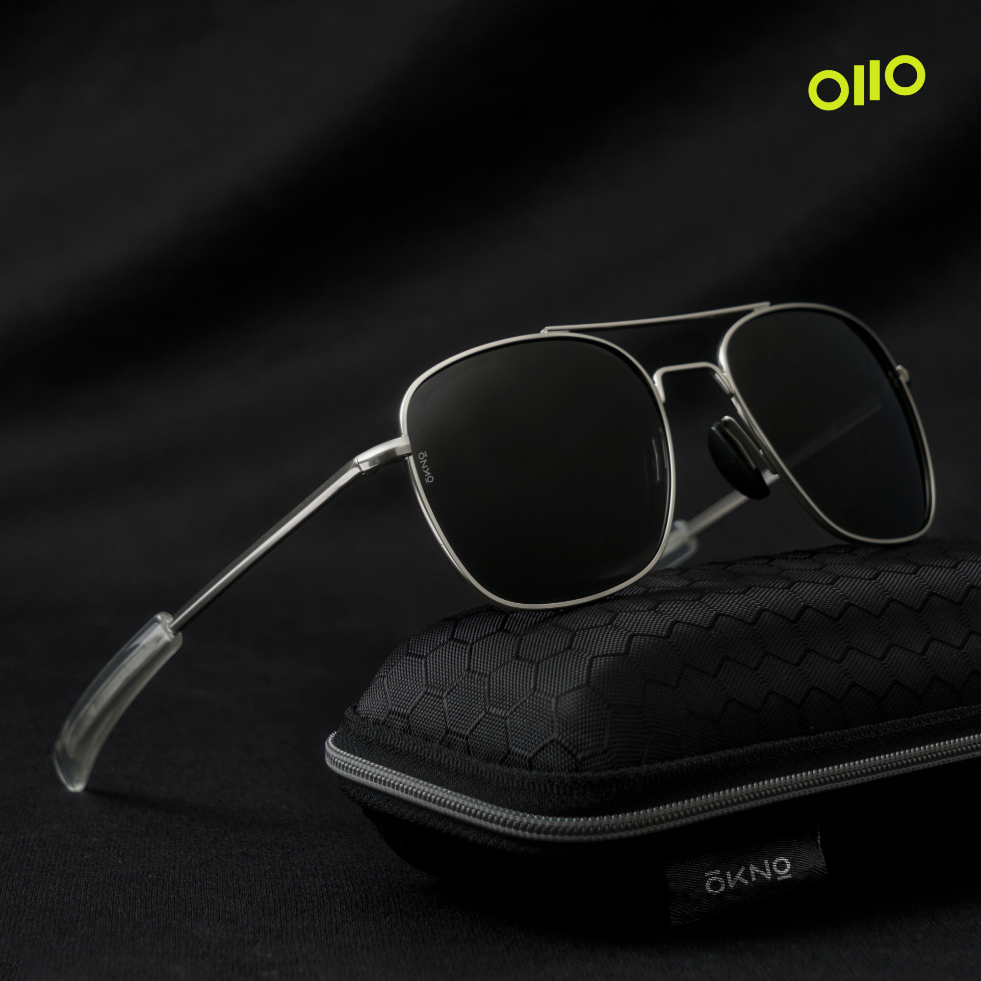 Black and silver sunglasses sale