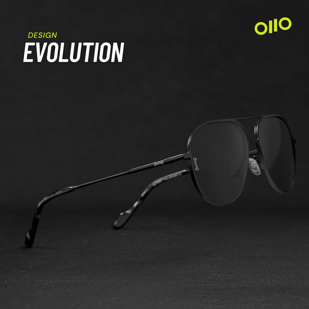 Get Nico Noir Metallic Sunglasses Online OKNO By Eyewearlabs India