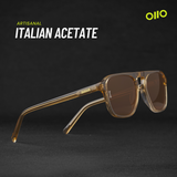 Haydn | Tan Brown Power Sunglasses