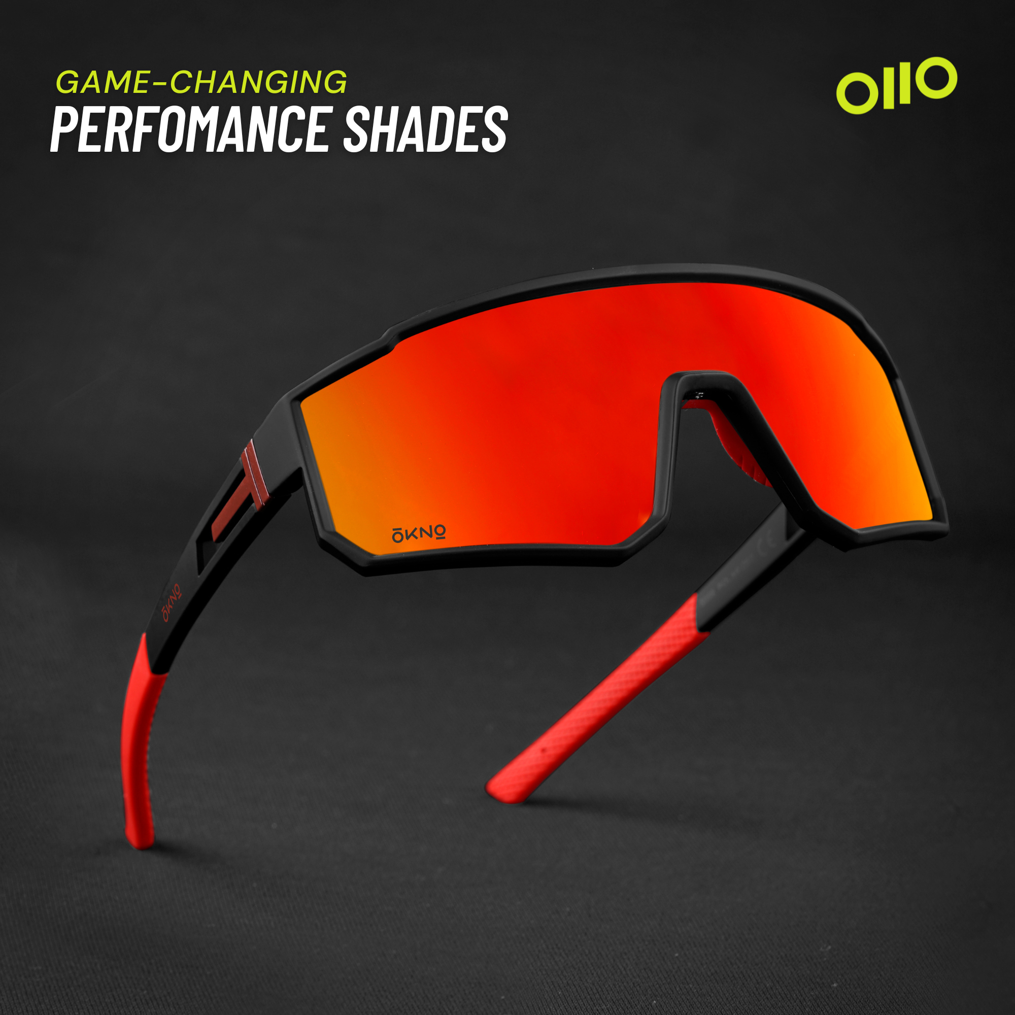 Check out Ryker Black Red Sports Sunglasses Online in India OKNO By Eyewearlabs