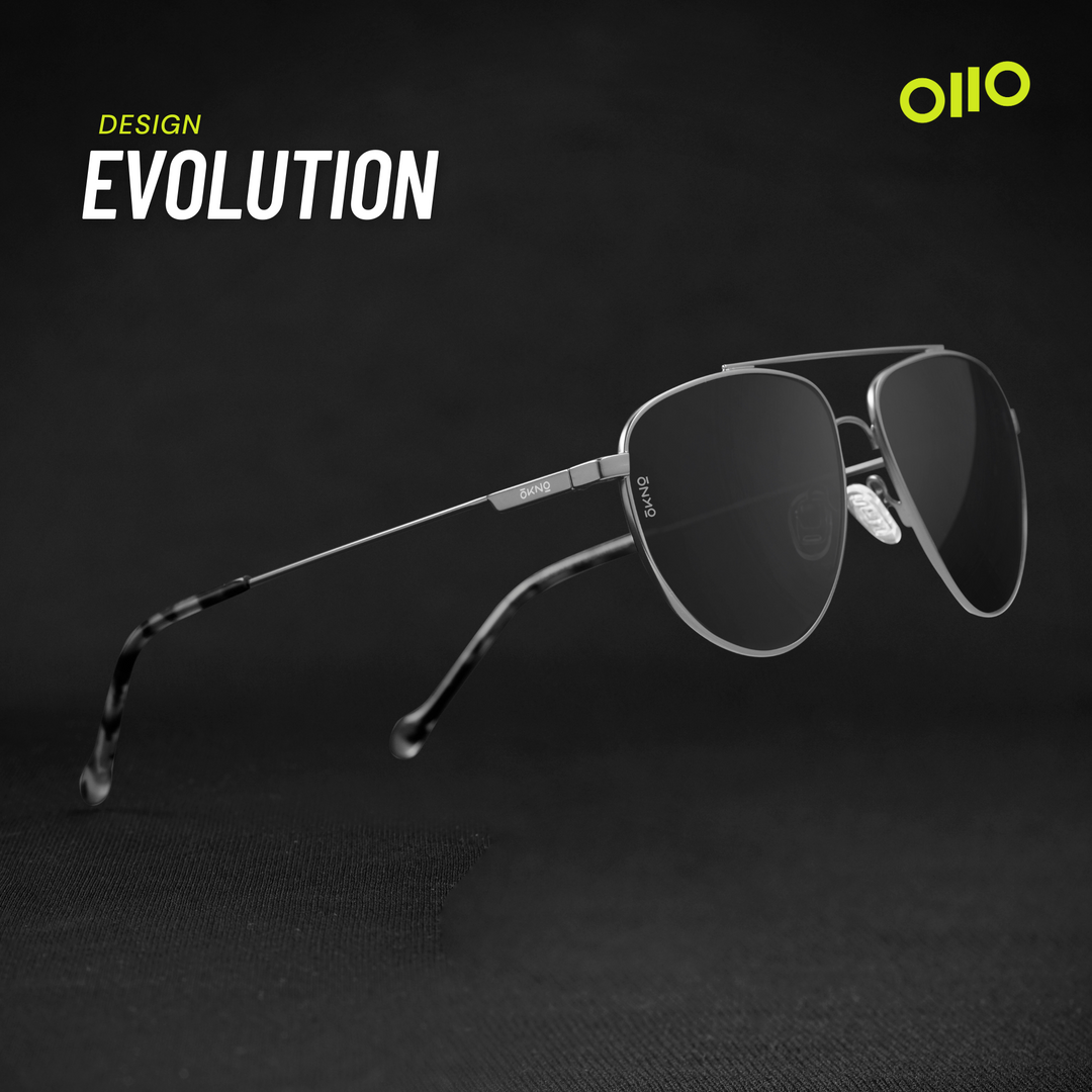 Get Ren Noir Metallic Sunglasses OKNO By Eyewearlabs India