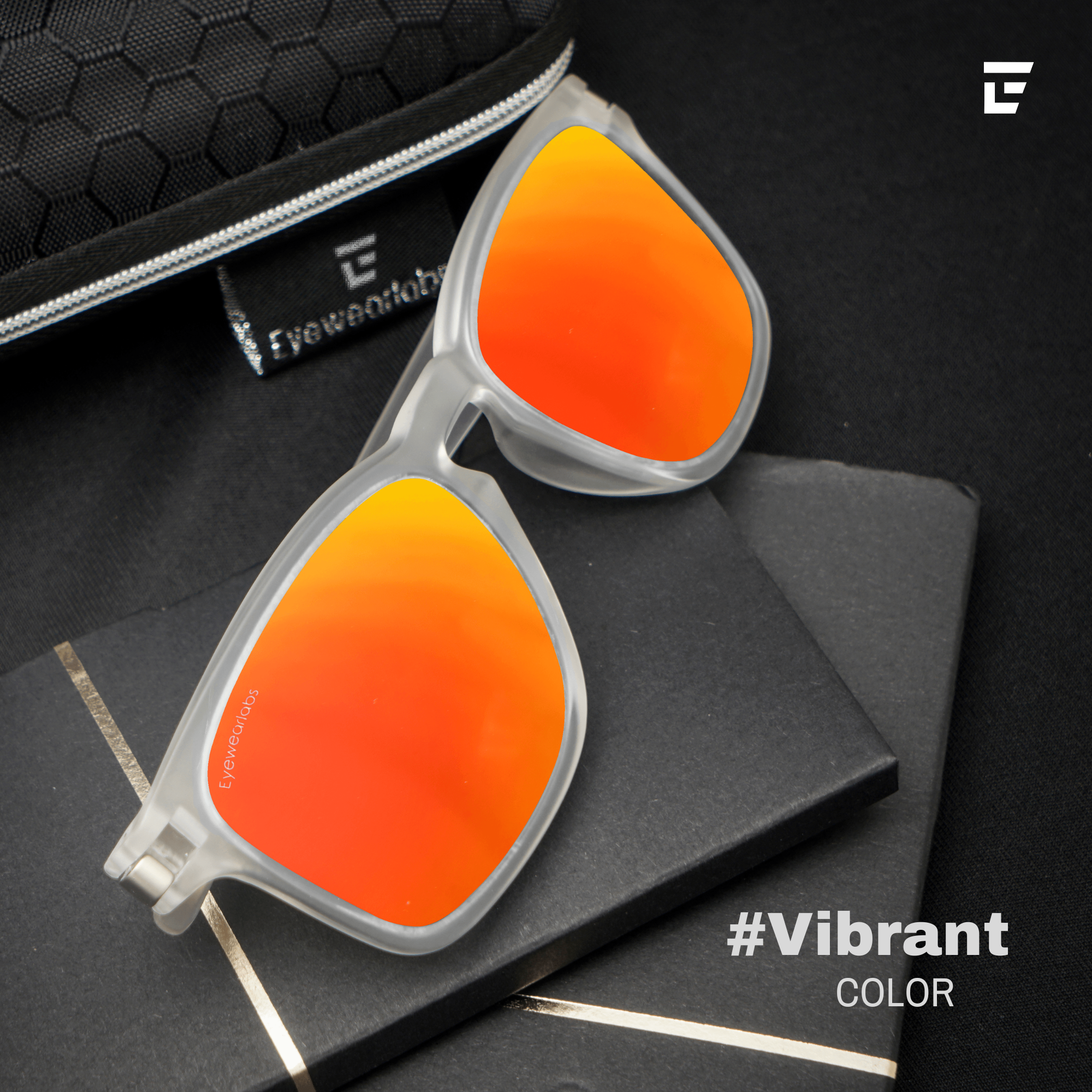 Mens orange frame sales sunglasses