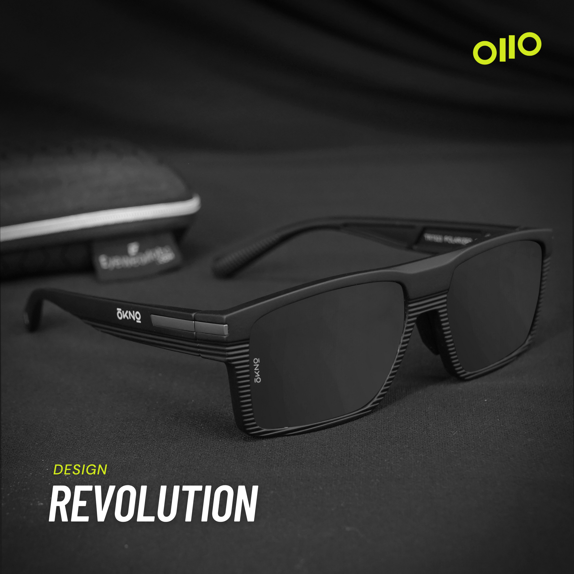 Tropix Matte Black Sunglasses OKNO By Eyewearlabs