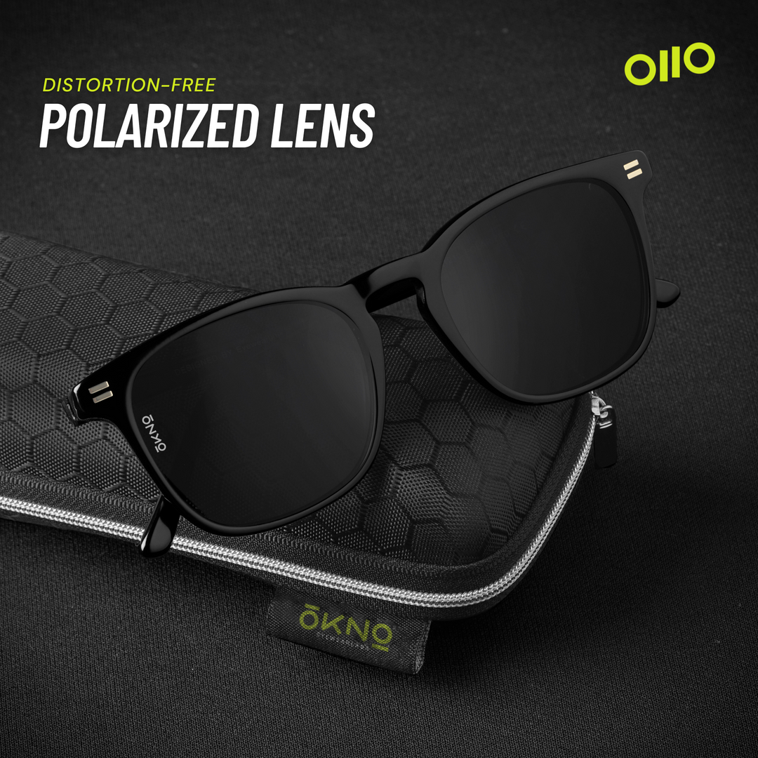 OKNO By Eyewearlabs Carter Black Italian Acetate Sunglasses Shop Now!