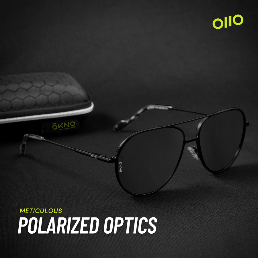 Get Nico Noir Metallic Sunglasses Online OKNO By Eyewearlabs India