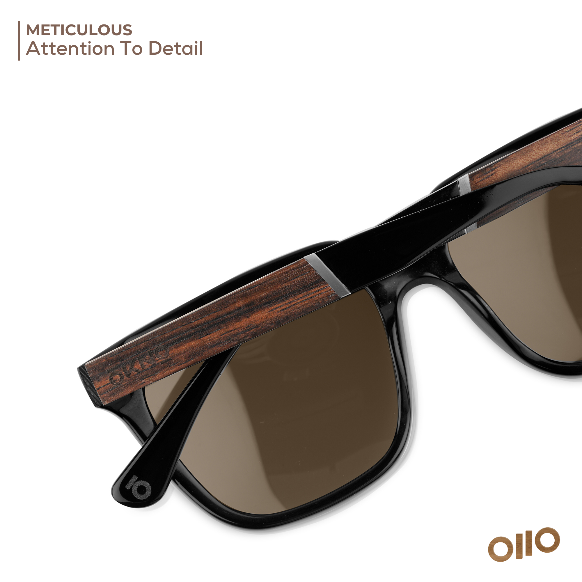 Sawa Handcrafted Wooden Sunglasses by OKNO Eyewearlabs
