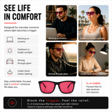 Barkley Black | FL-41 Migraine Relief Glasses