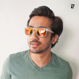 Crystal Orange Mirror  Power Sunglasses