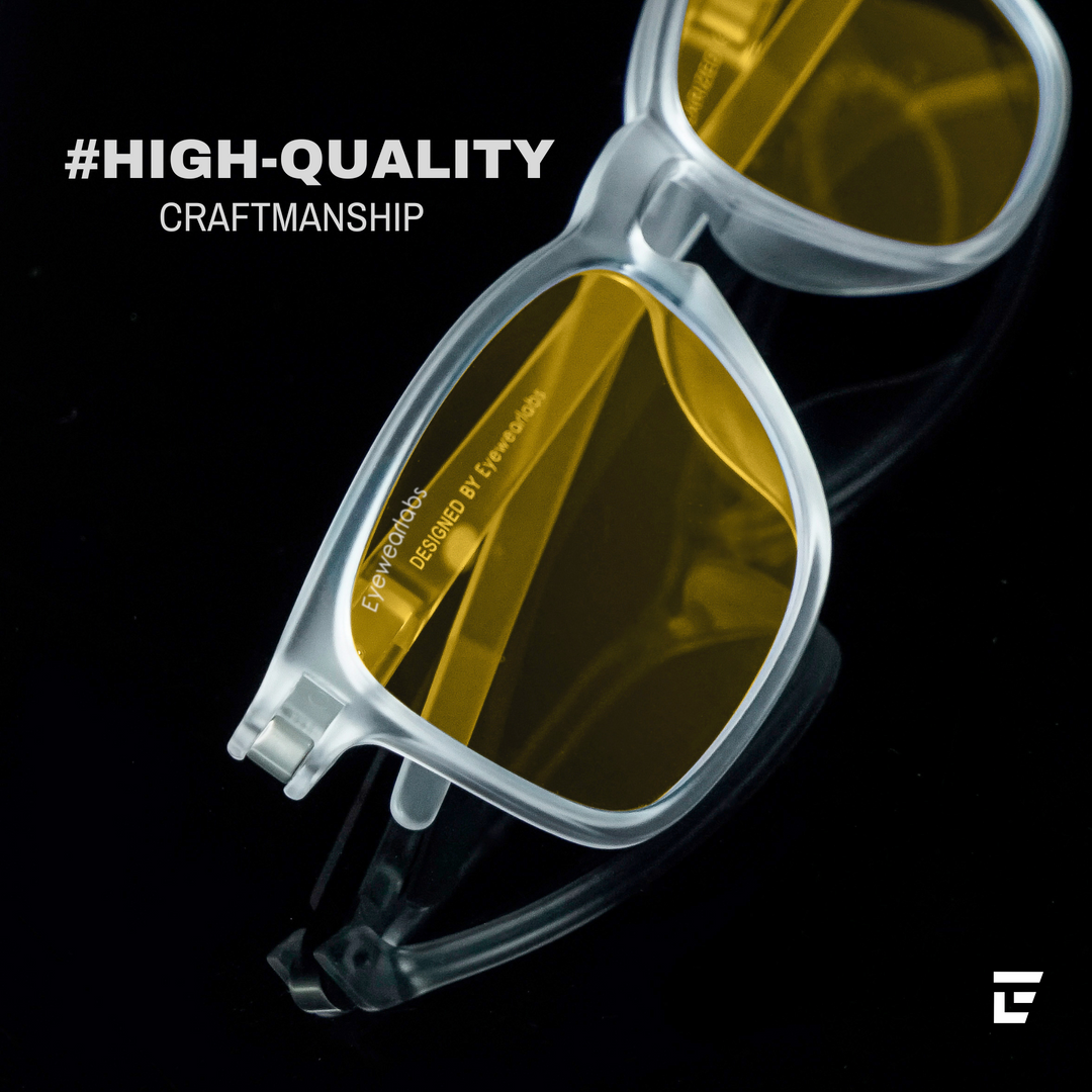 Crystal White Night Vision Sunglasses OKNO By Eyewearlabs