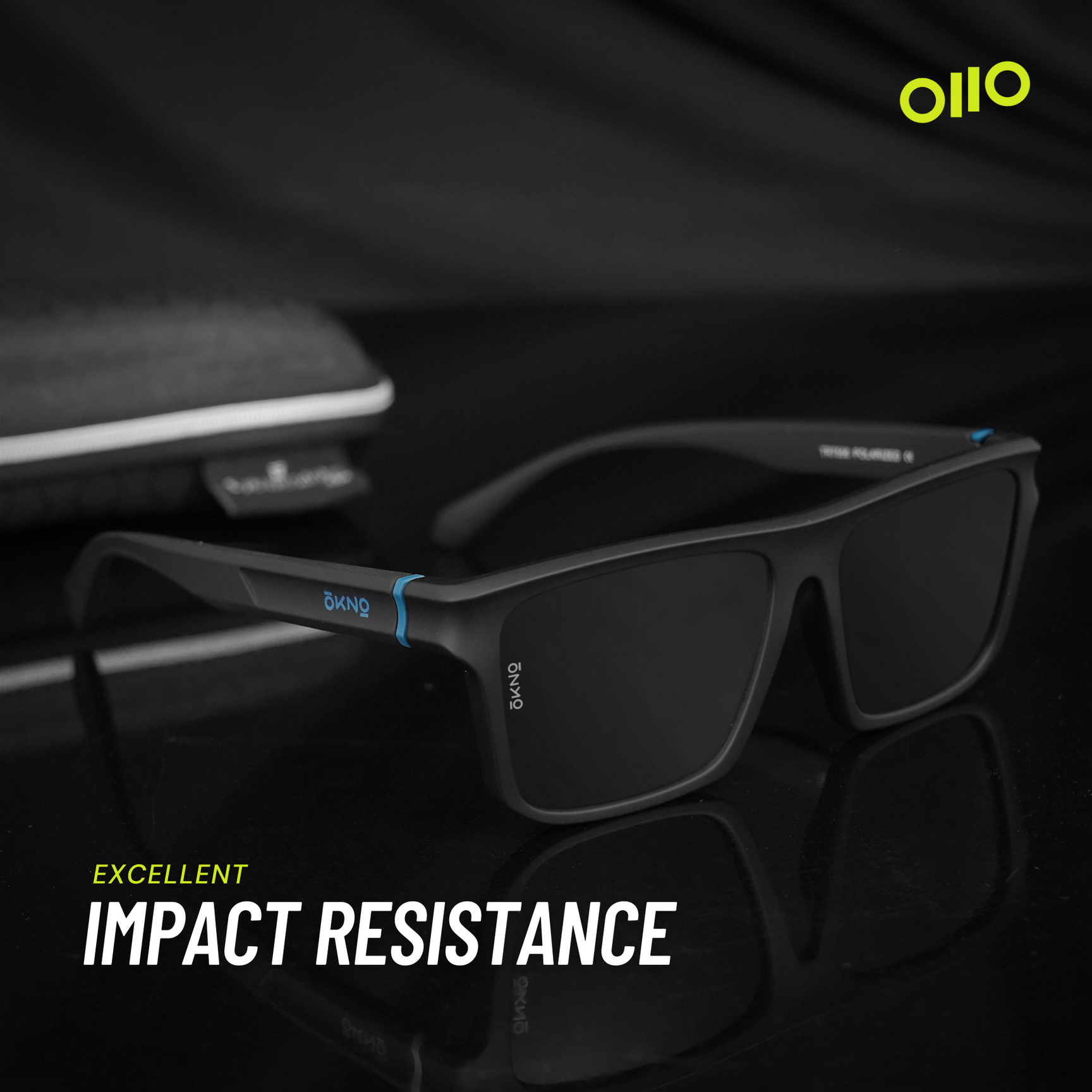 Barton Matte Black Sunglasses OKNO By Eyewearlabs