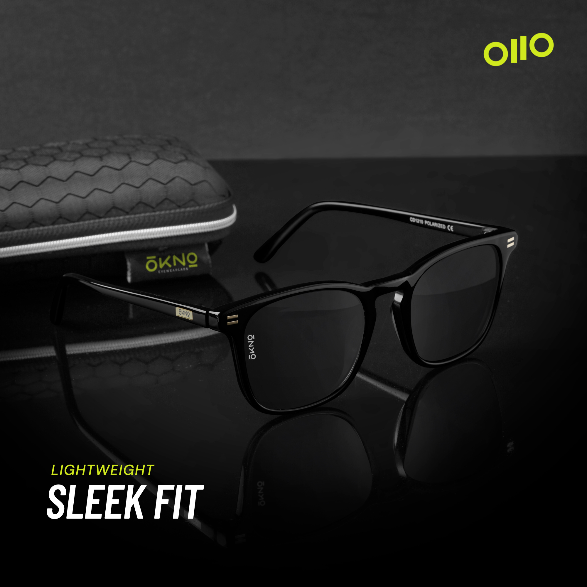 OKNO By Eyewearlabs Carter Black Italian Acetate Sunglasses Shop Now!