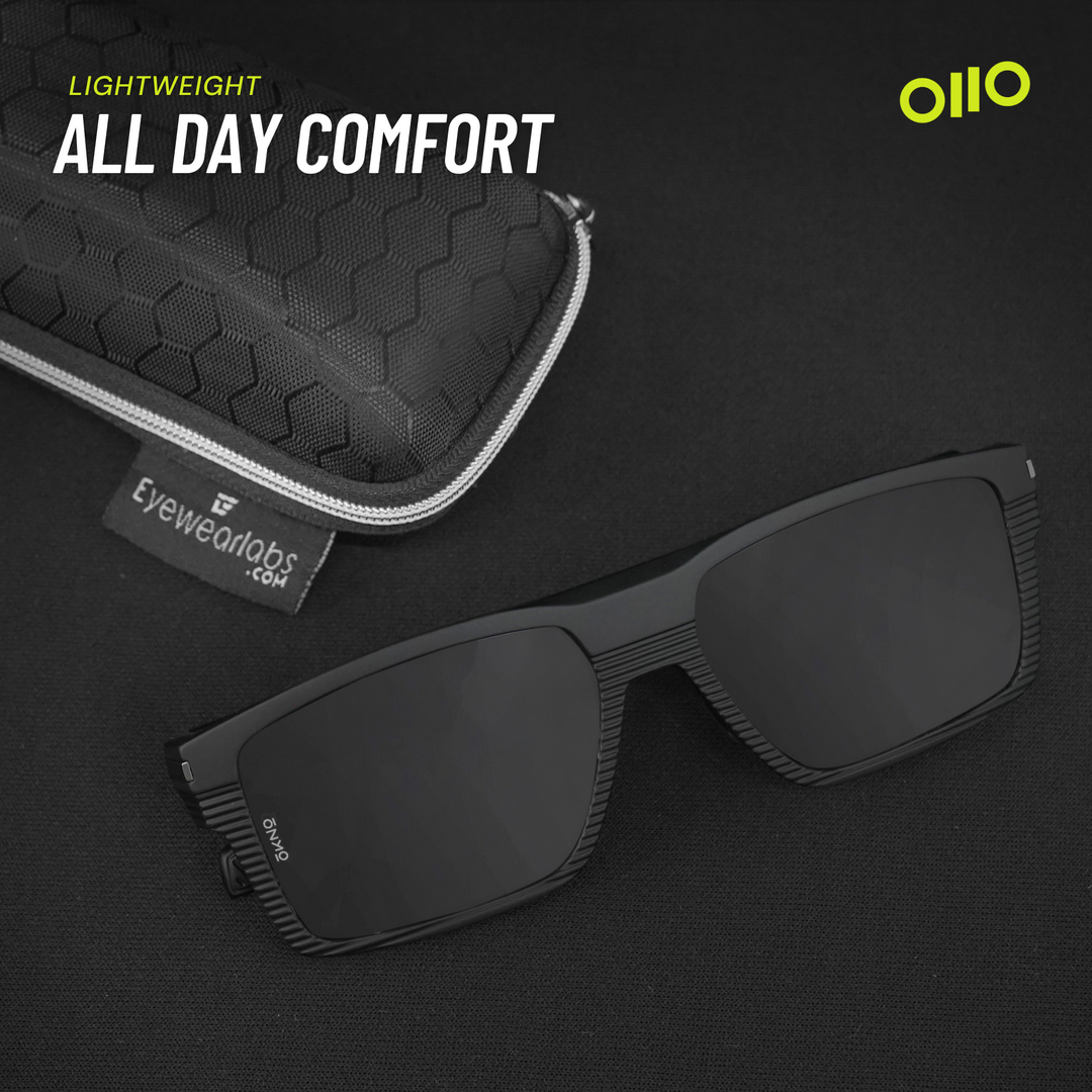 Tropix Matte Black Sunglasses OKNO By Eyewearlabs