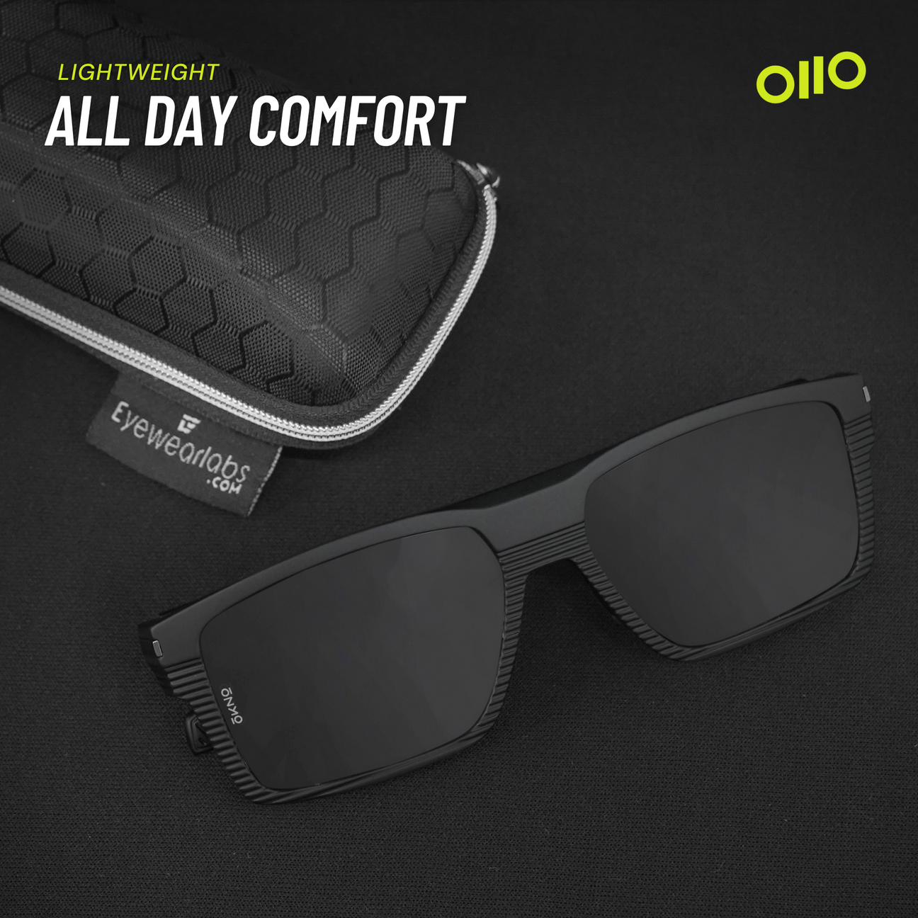 Tropix Matte Black Sunglasses OKNO By Eyewearlabs