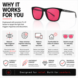 Barkley Black | FL-41 Migraine Relief Glasses