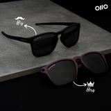 Eclipse Black & Groot Black -Set of 2 Couple Sunglasses