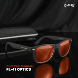 Atom Black | FL-41 Migraine Relief Glasses