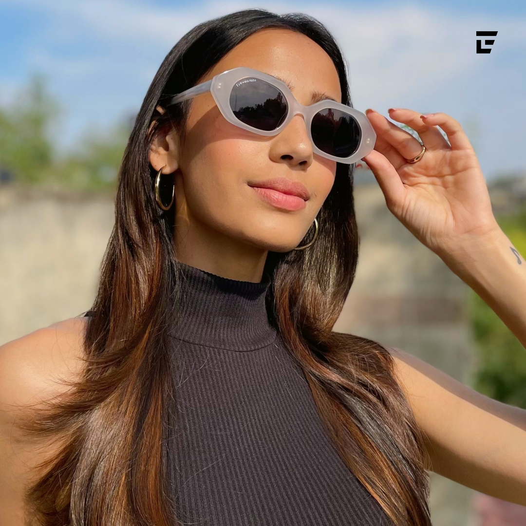 Buy Stylish Women Sunglasses Online in India Cassie Frost White