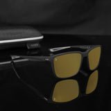 Myles Black | Yellow Night Vision Prescription Lens