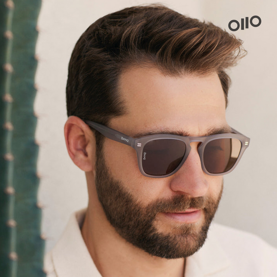 OKNO By Eyewearlabs Rayne Grey Mist Italian Acetate Sunglasses Shop Now!
