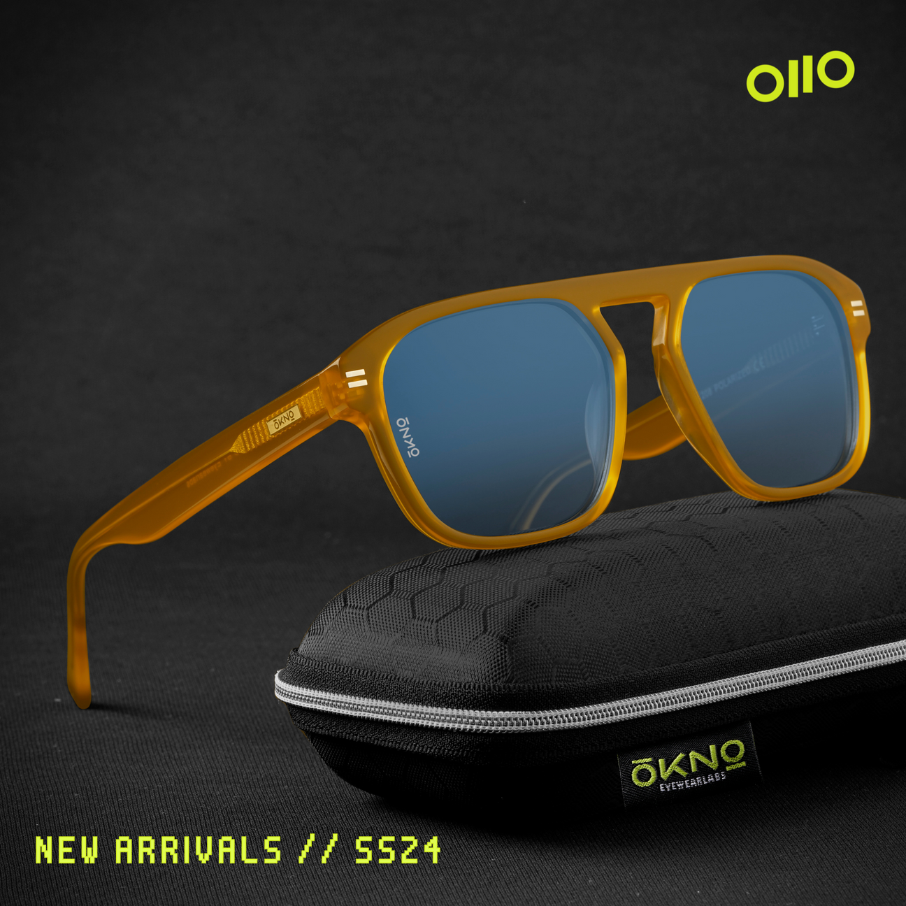 Discover OKNO By Eyewearlabs Rayne Sunset Orange Italian Acetate