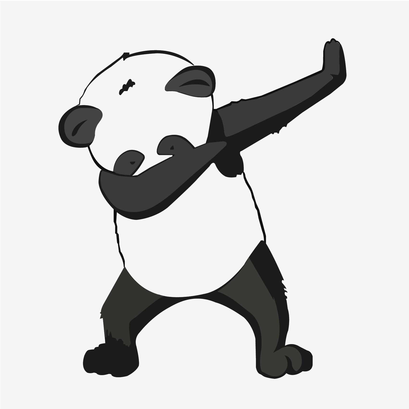 Dabbing Panda Reactr Tshirts For Men - Eyewearlabs