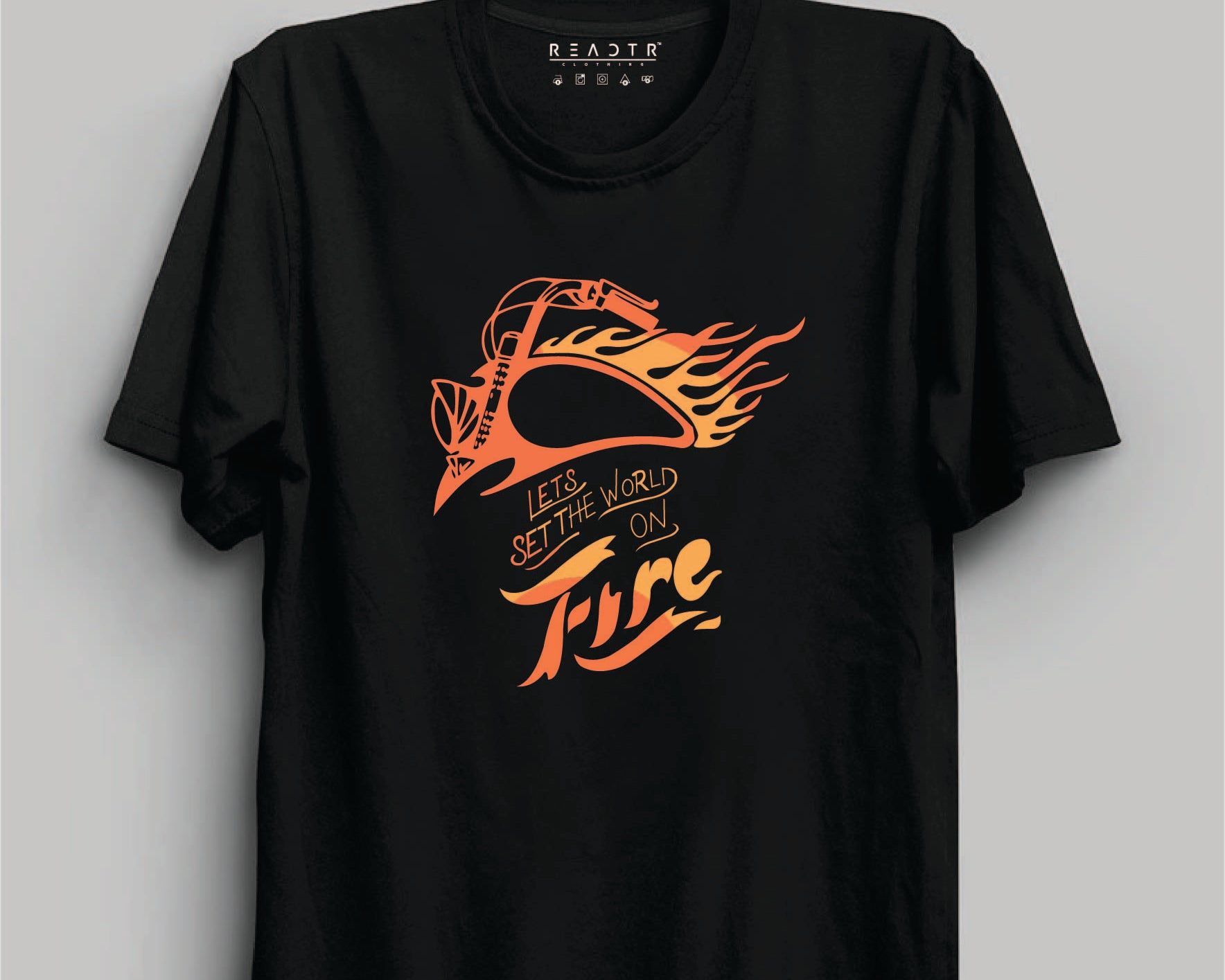 Lets Set The World On Fire Reactr Tshirts For Men - Eyewearlabs