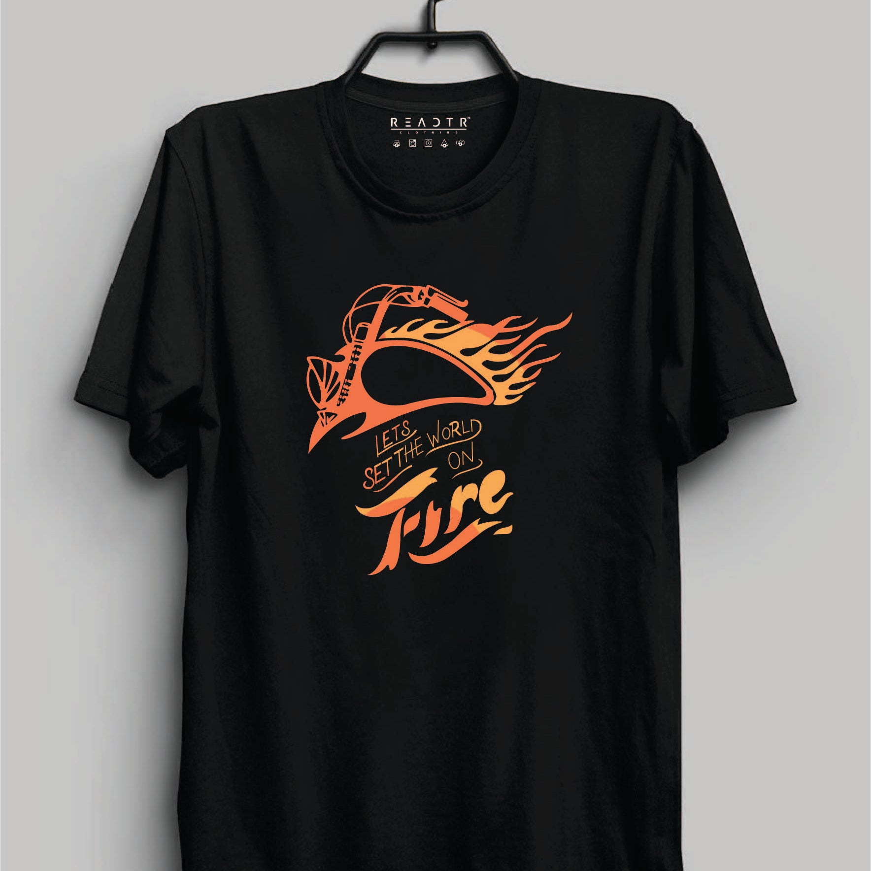 Lets Set The World On Fire Reactr Tshirts For Men - Eyewearlabs