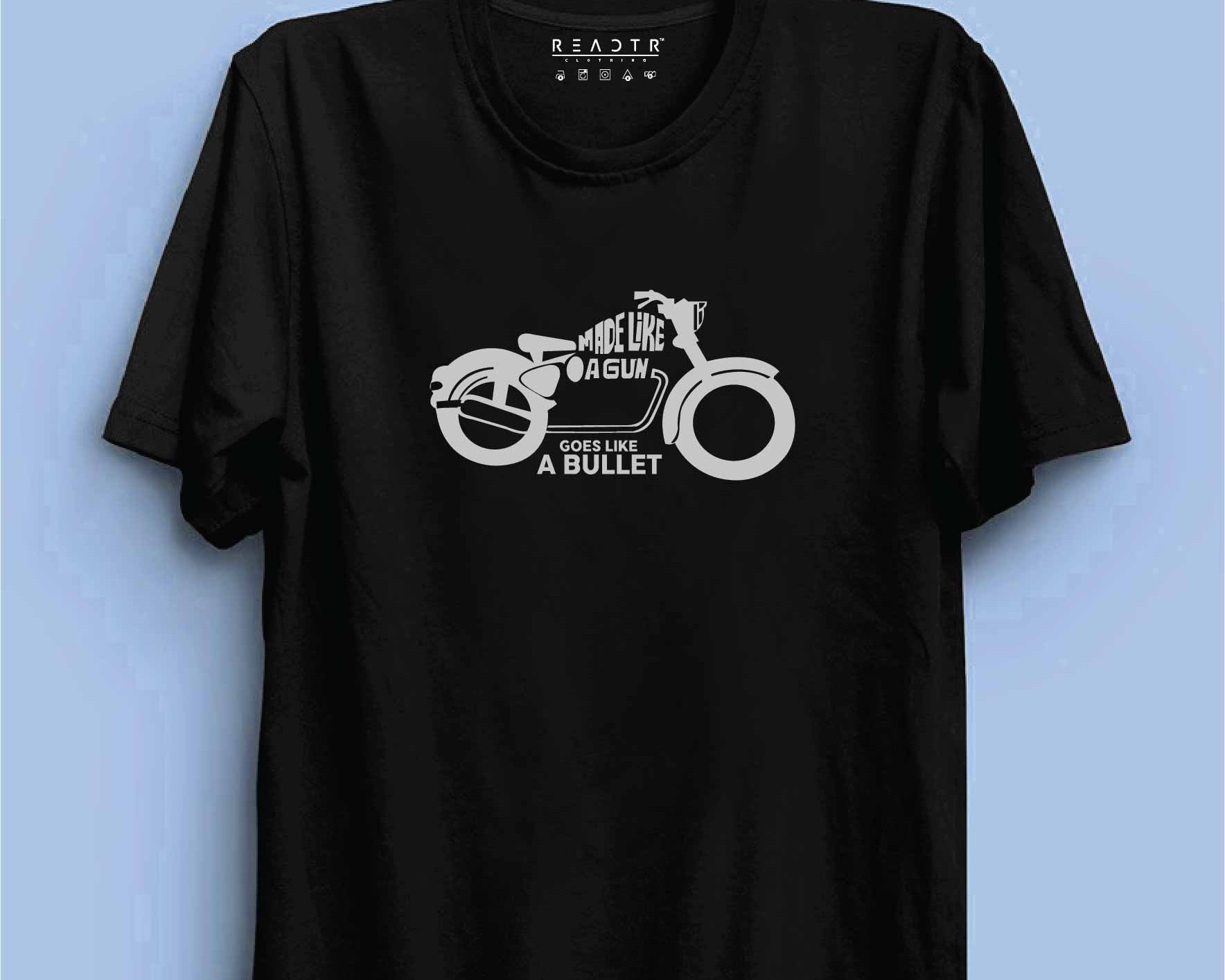 Goes Like A Bullet Reactr Tshirts For Men - Eyewearlabs