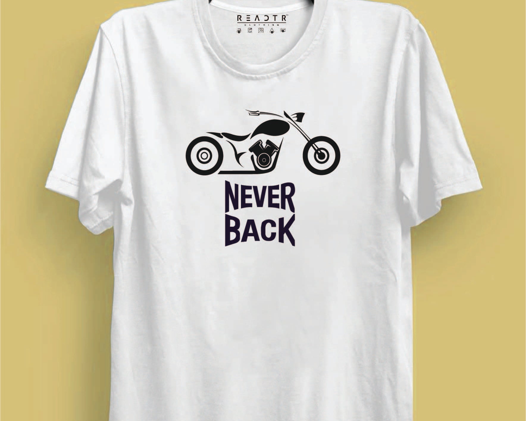 Never Look Back Reactr Tshirts For Men - Eyewearlabs