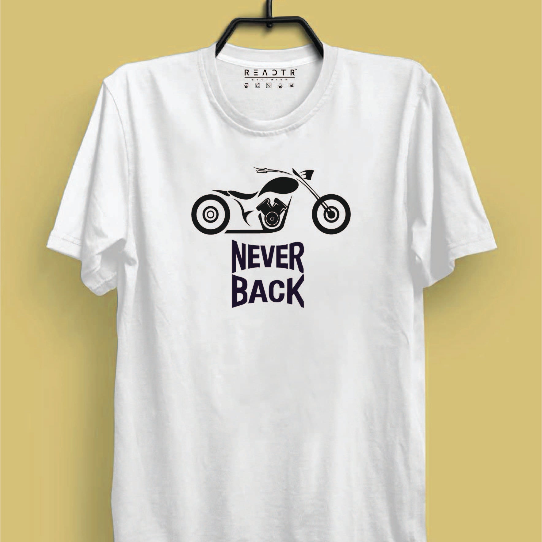 Never Look Back Reactr Tshirts For Men - Eyewearlabs