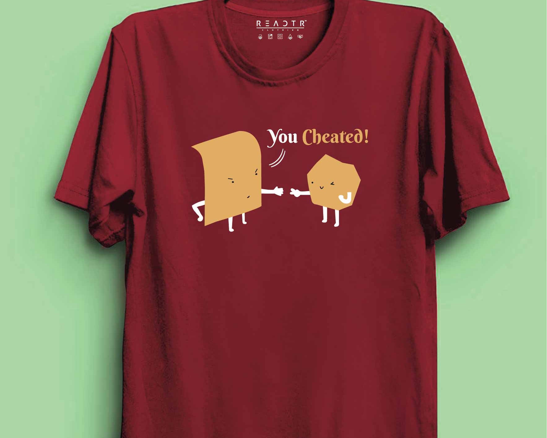 You Cheated Reactr Tshirts For Men - Eyewearlabs
