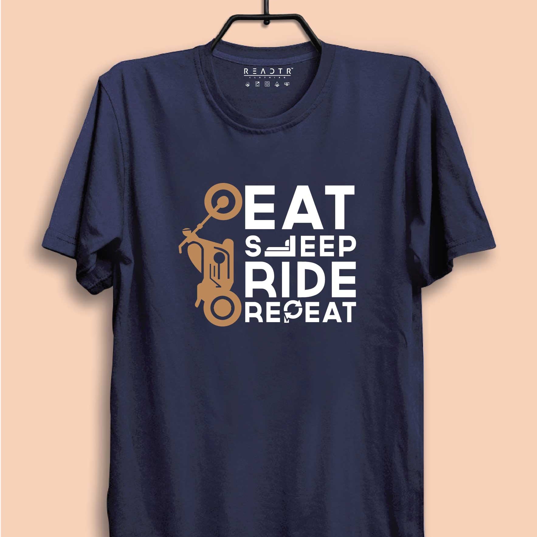 Eat Sleep Ride Repeat Reactr Tshirts For Men - Eyewearlabs
