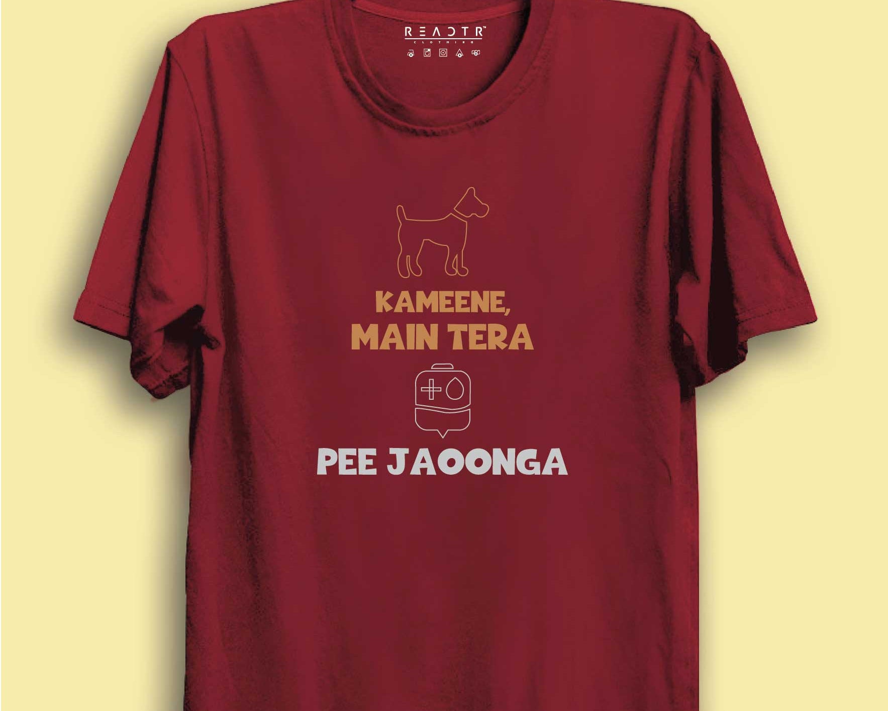 Kameene Mein Tera Khoon Pe Jaonga Reactr Tshirts For Men - Eyewearlabs