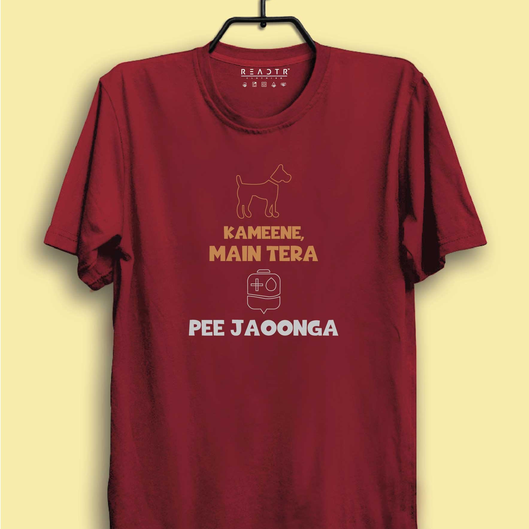 Kameene Mein Tera Khoon Pe Jaonga Reactr Tshirts For Men - Eyewearlabs